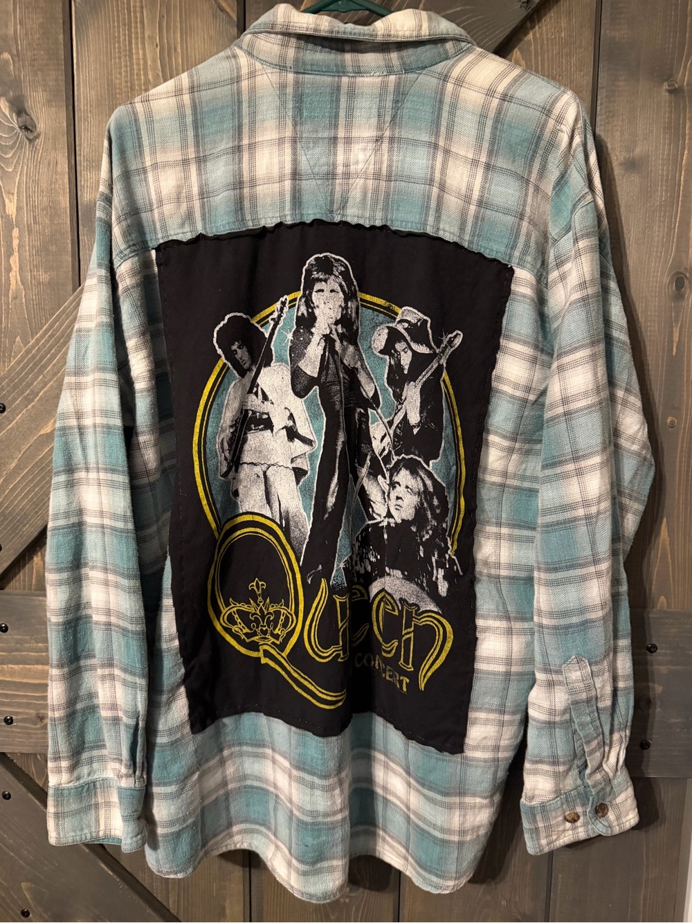 Upcycled Flannel Queen Shirt XL